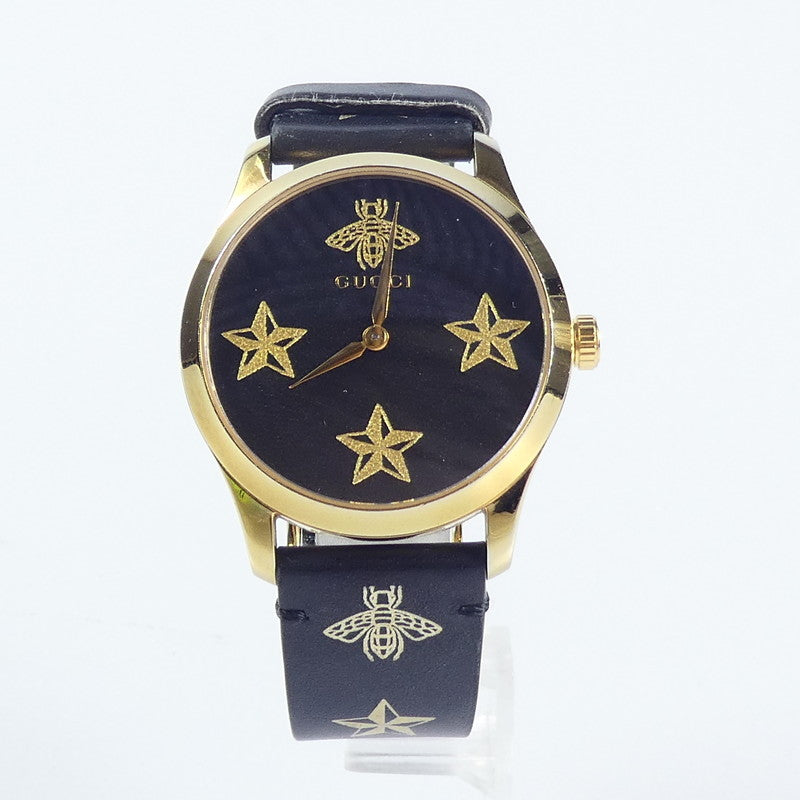【中古】GUCCI | グッチ Gタイムレス ビー 腕時計 YA1264055 ブラック