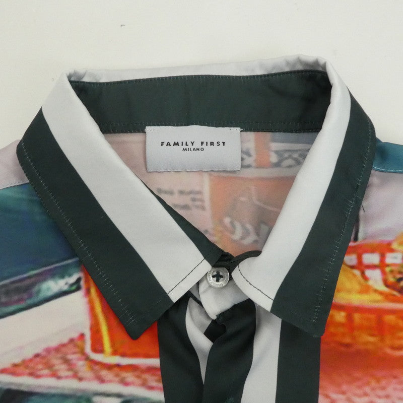 【中古】 オールプリント 長袖シャツ