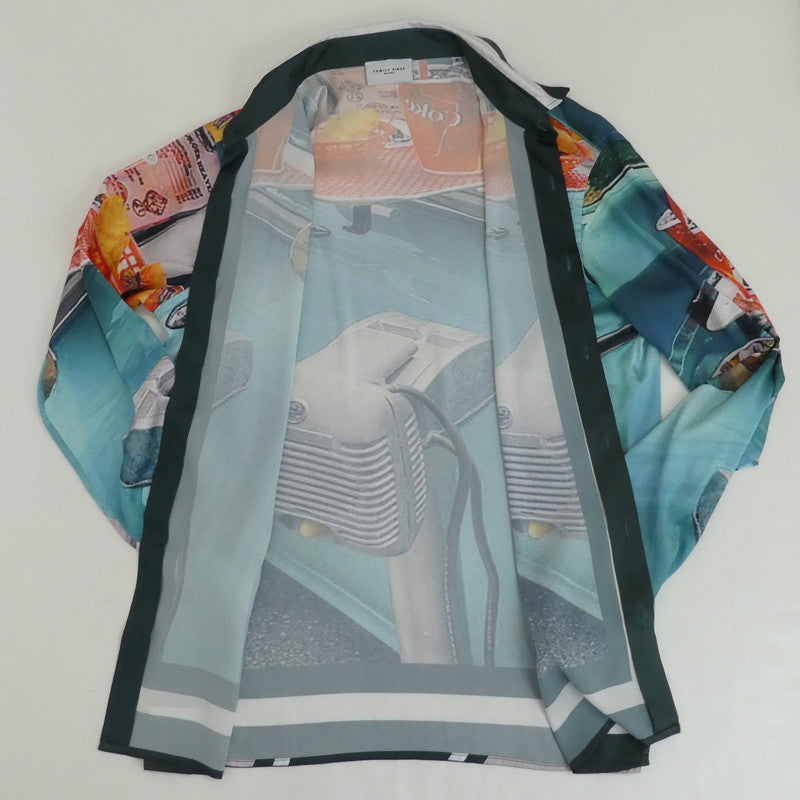 【中古】 オールプリント 長袖シャツ