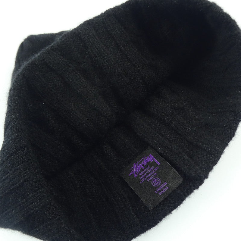 【中古】STUSSY | ステューシー ニットキャップ ブラック