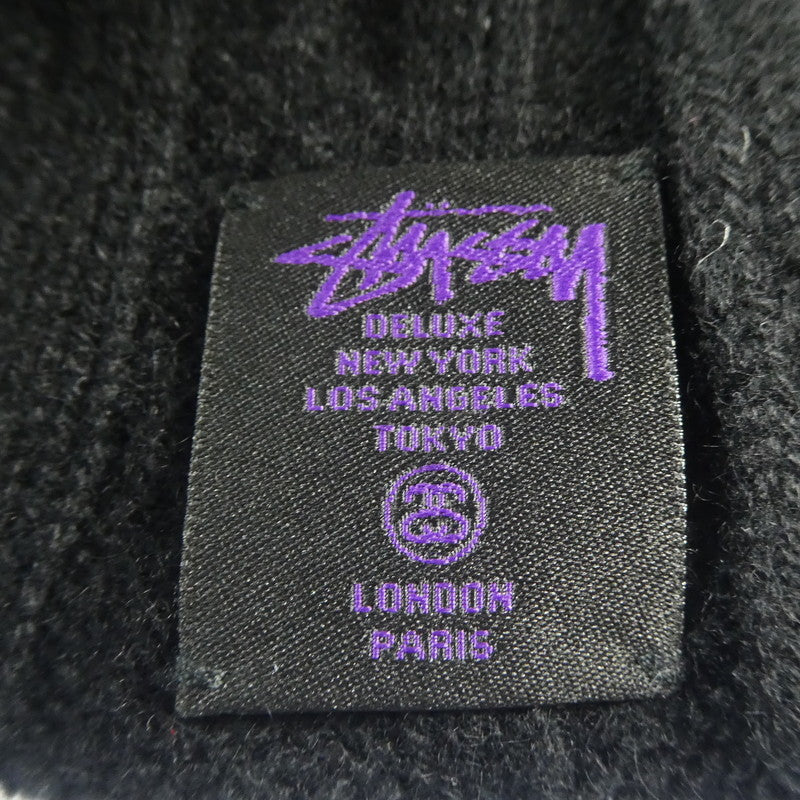 【中古】STUSSY | ステューシー ニットキャップ ブラック