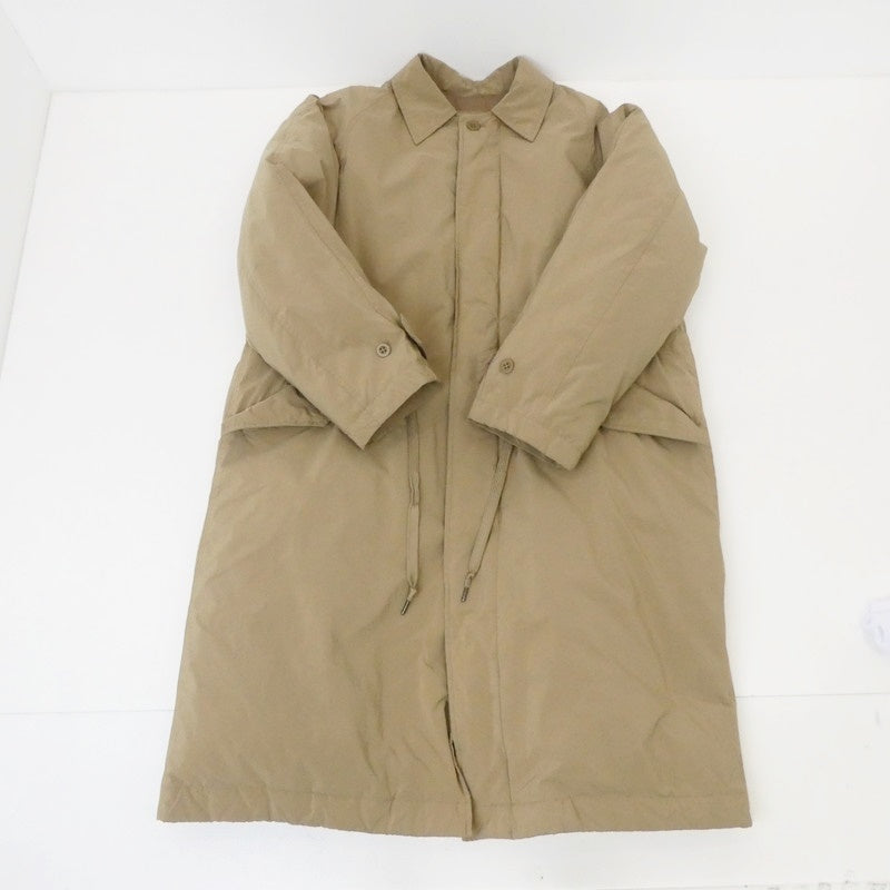 【中古】BEAMS | ビームス 小松マテーレアライドダウンコート ダウンジャケット 51-19-0306-147 ベージュ サイズ:S