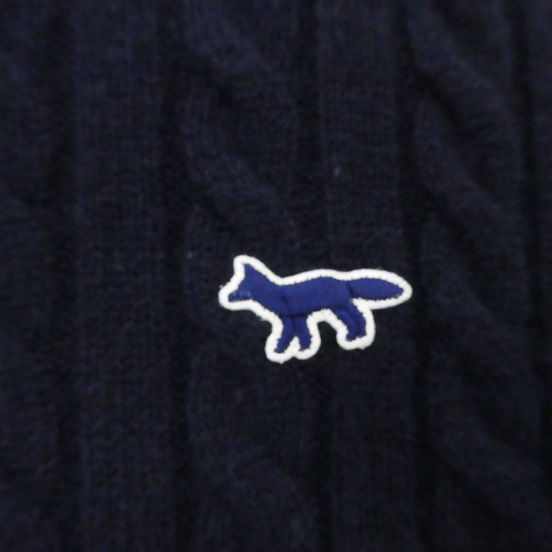 【中古】MAISON KITSUNE | メゾンキツネ ニット JM00535KT1070 ネイビー