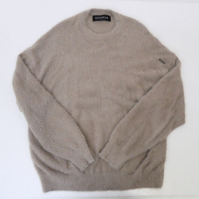 【中古】 SHAGGY CREW NECK KNIT ニット SV-0062 ベージュ サイズ:L