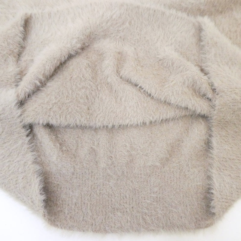 【中古】 SHAGGY CREW NECK KNIT ニット SV-0062 ベージュ サイズ:L