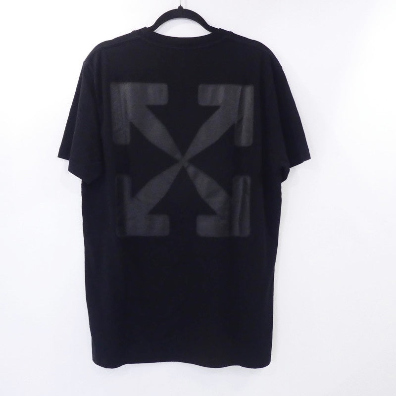 【中古】OFF-WHITE | オフホワイト BLURRED CARAVAGGIO S/S OVER TEE 半袖Tシャツ OMAA027F20FAB018 ブラック サイズ:L