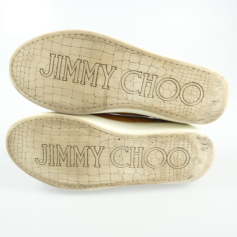 【中古】JIMMY CHOO | ジミーチュウ BRIAN スニーカー サイズ:EU42(26.5cm程度) キャメル
