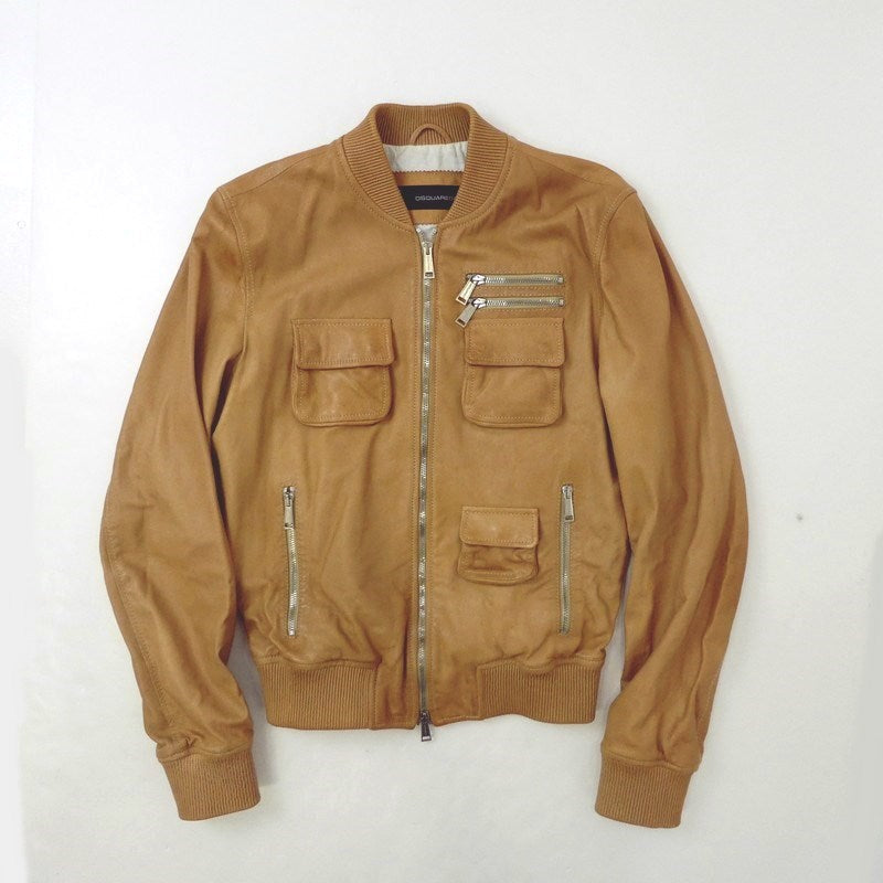 【中古】DSQUARED2 | ディースクエアード レザー S71AM0363 ブラウン サイズ:44