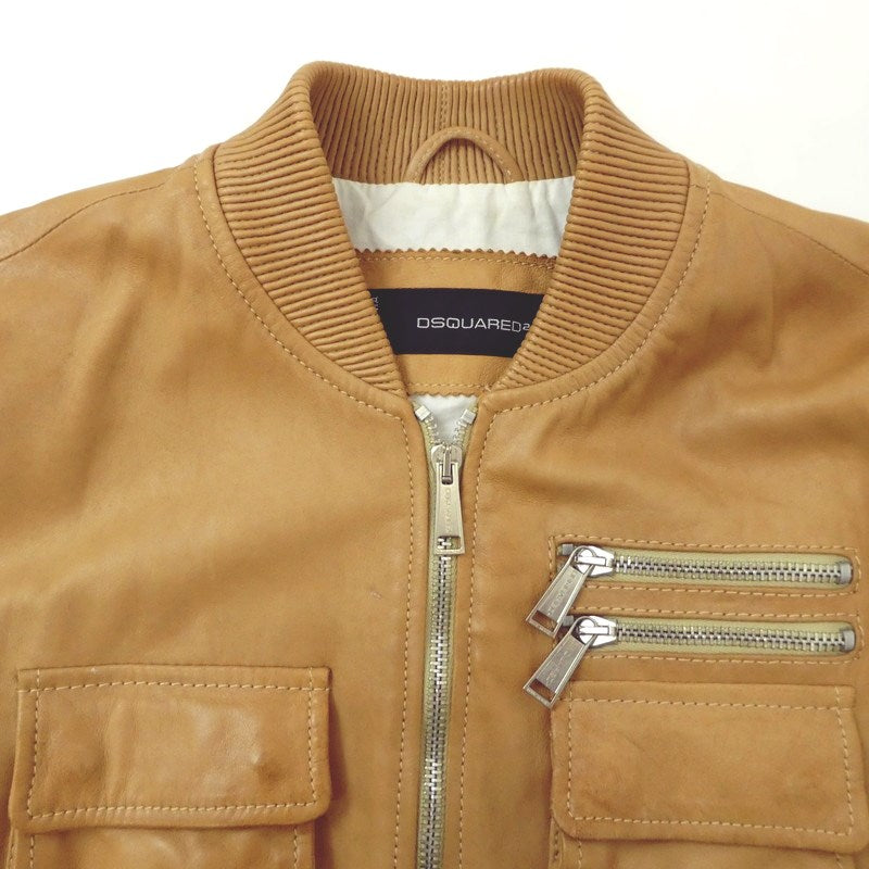 【中古】DSQUARED2 | ディースクエアード レザー S71AM0363 ブラウン サイズ:44