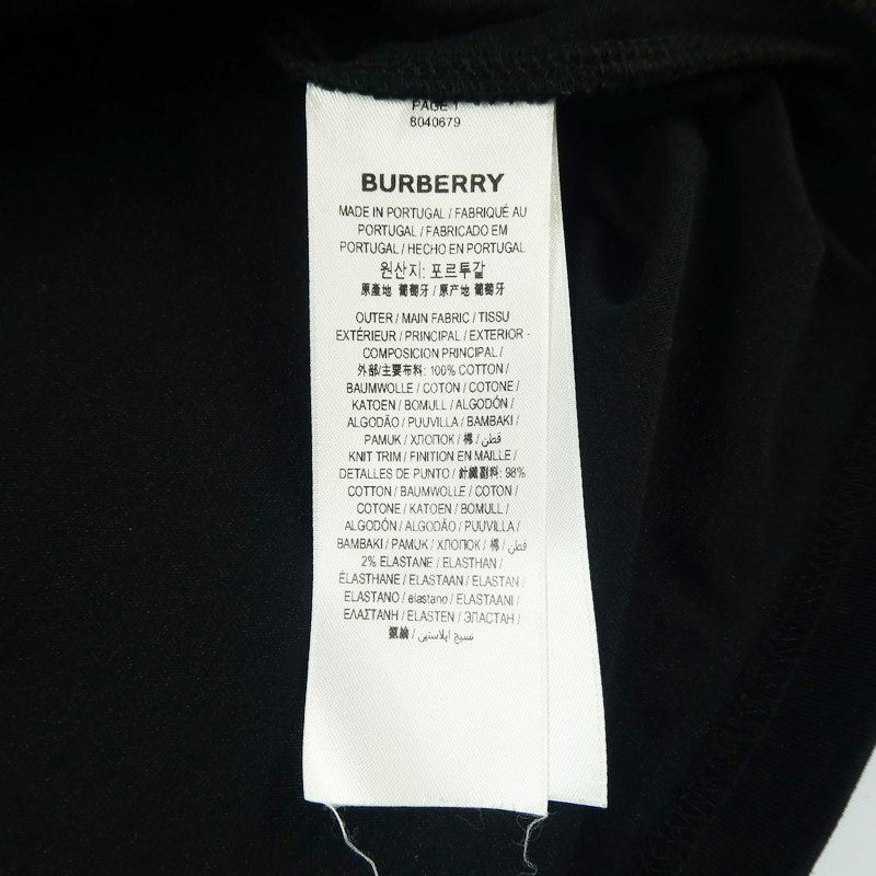 【中古】BURBERRY London England | バーバリーロンドンイングランド ?MONTAGE PRINT COTTON OVERSIZED T-shirt 半袖Tシャツ 8040679 ブラック サイズ:M