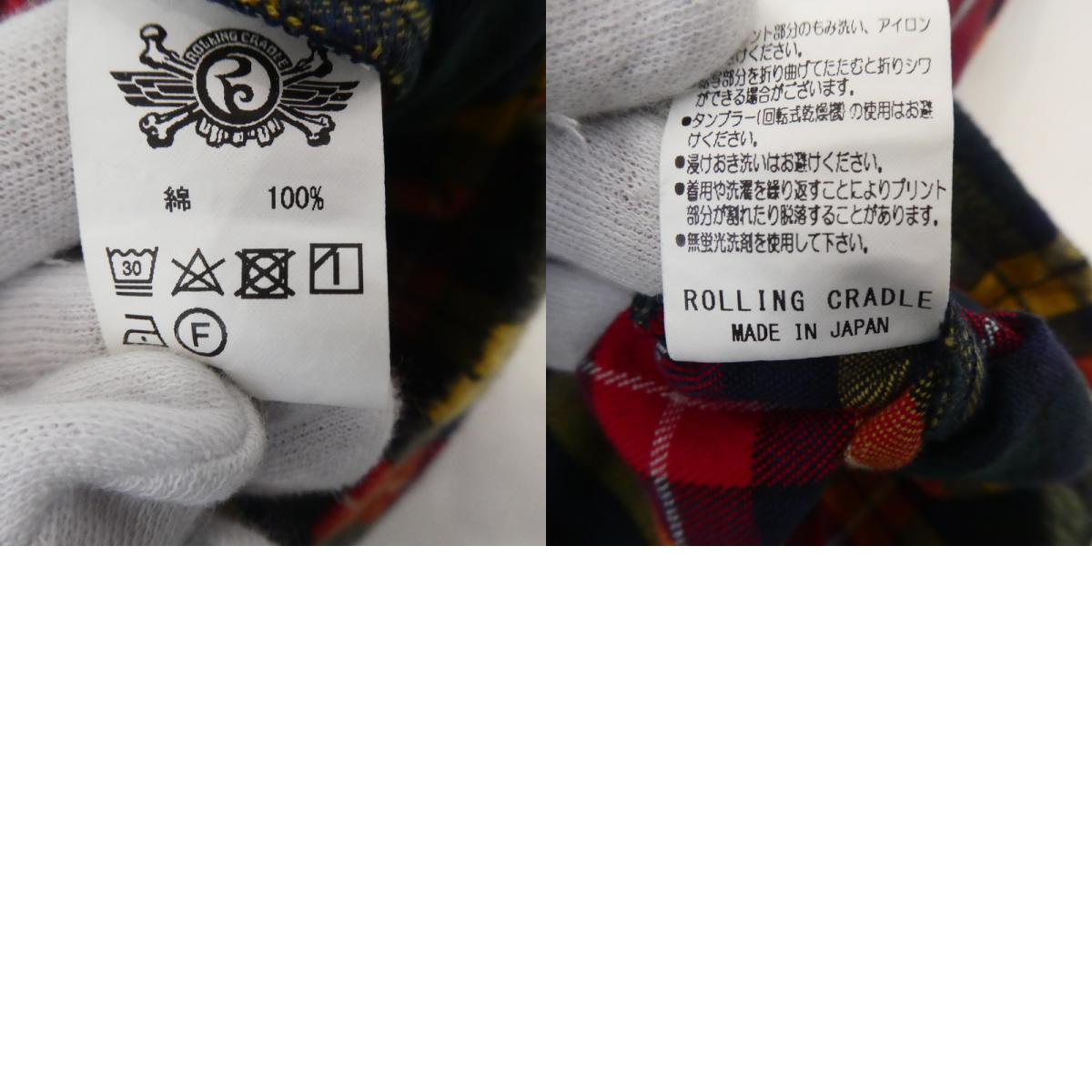 【中古】ROLLING CRADLE | ローリングクレイドル RC CHECK NELSHIRT 長袖シャツ サイズ:L