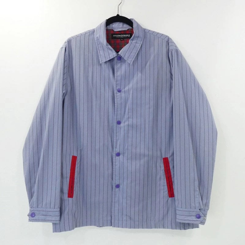 【中古】ROLLING CRADLE | ローリングクレイドル STRIPE COACH JACKET その他アウター サイズ:XL