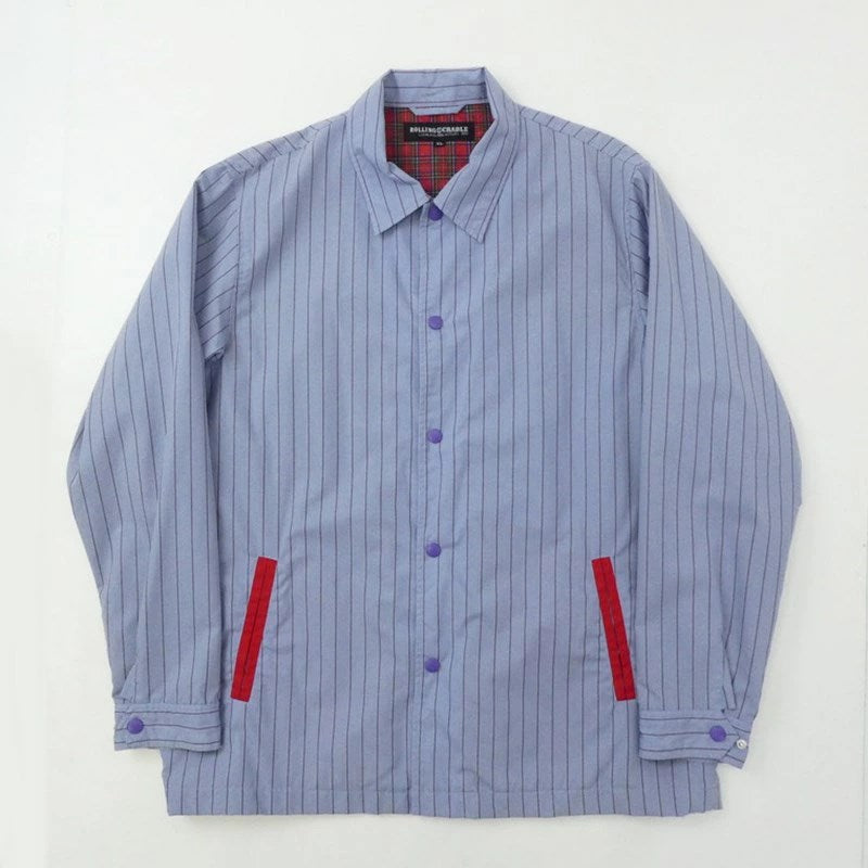 【中古】ROLLING CRADLE | ローリングクレイドル STRIPE COACH JACKET その他アウター サイズ:XL