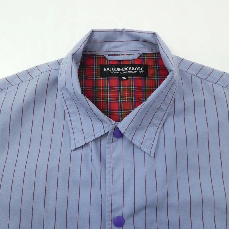 【中古】ROLLING CRADLE | ローリングクレイドル STRIPE COACH JACKET その他アウター サイズ:XL