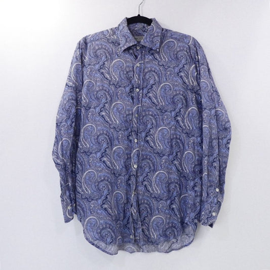 【中古】ETRO | エトロ ペイズリー柄 長袖シャツ 111-12914-4087 サイズ:M