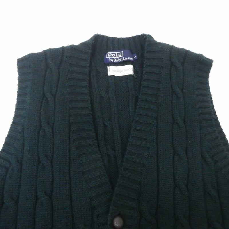 【中古】POLO RALPH LAUREN | ポロ・ラルフローレン ベスト グリーン サイズ:L