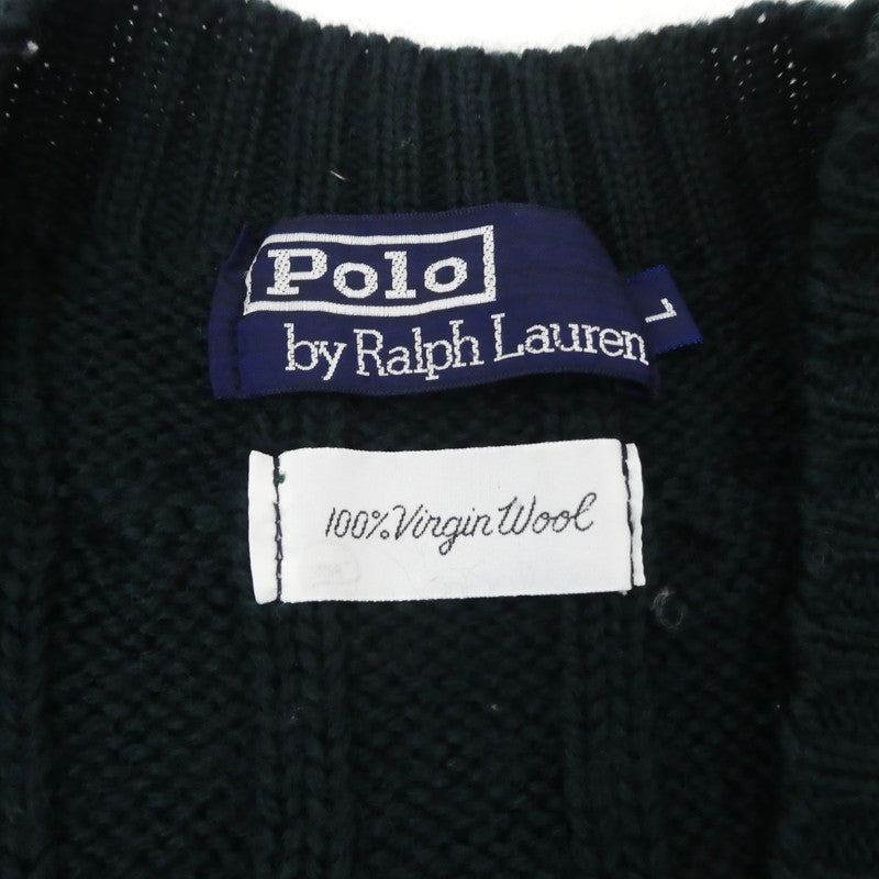 【中古】POLO RALPH LAUREN | ポロ・ラルフローレン ベスト グリーン サイズ:L