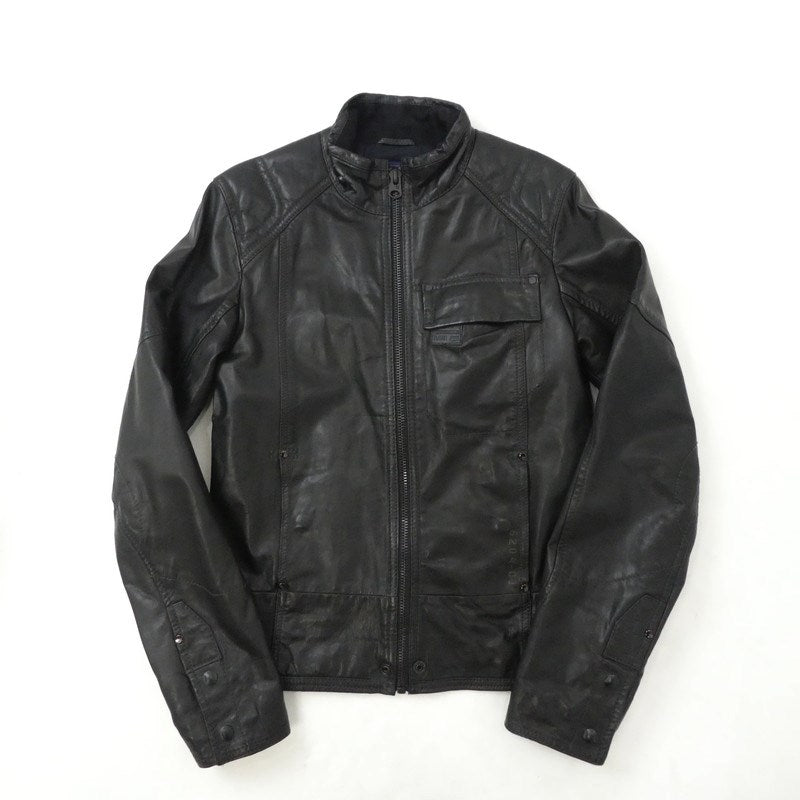 【中古】G-STAR | ジースター MFD LEATHER JKT レザー 82568 4557 ブラック サイズ:XS