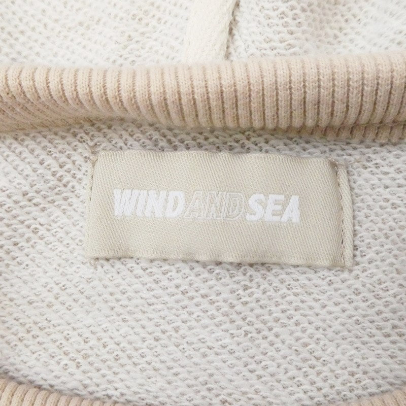 【中古】WIND AND SEA | ウィンダンシーウインダンシー パーカー WDS-CS-371 ベージュ サイズ:L