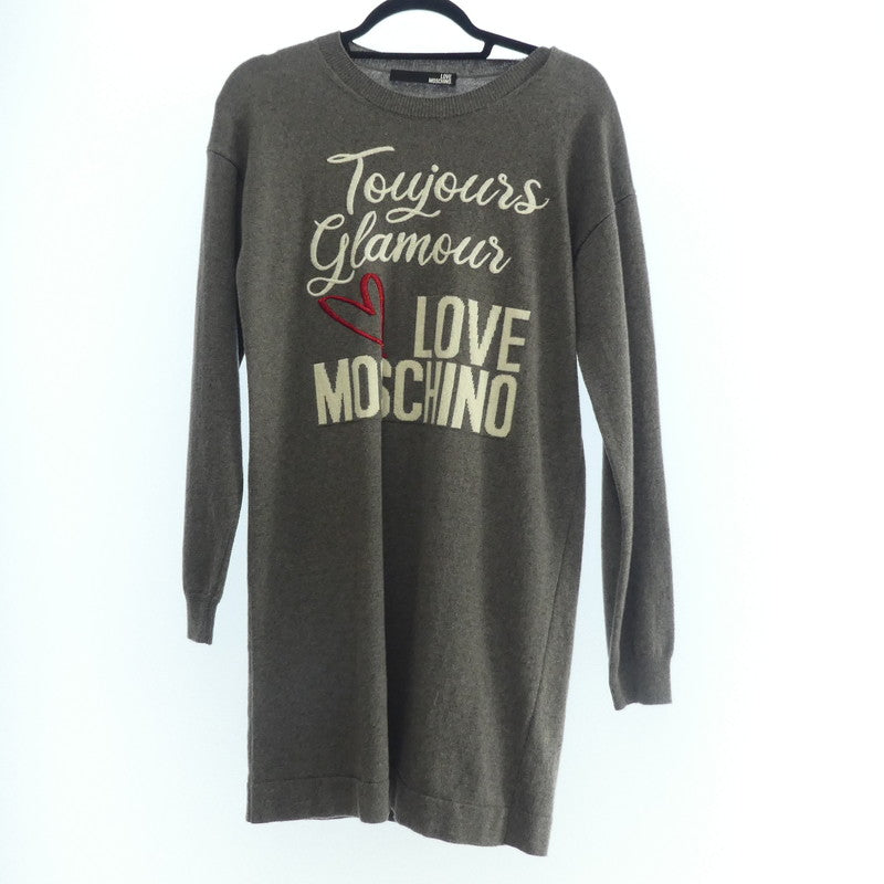 【中古】MOSCHINO | モスキーノ ワンピース mz1250129 グレー サイズ:40
