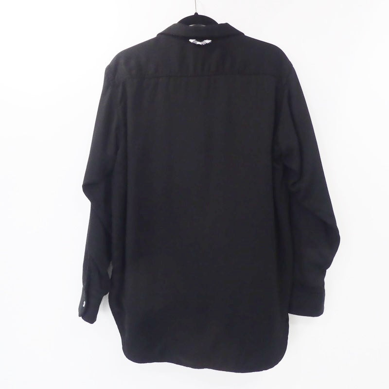【中古】YSTRDY'S TMRRW | イエスタデイズトゥモロー TWILL&FLEECE LOITERING SHIRT 長袖シャツ YT-S0507 ブラック サイズ:S
