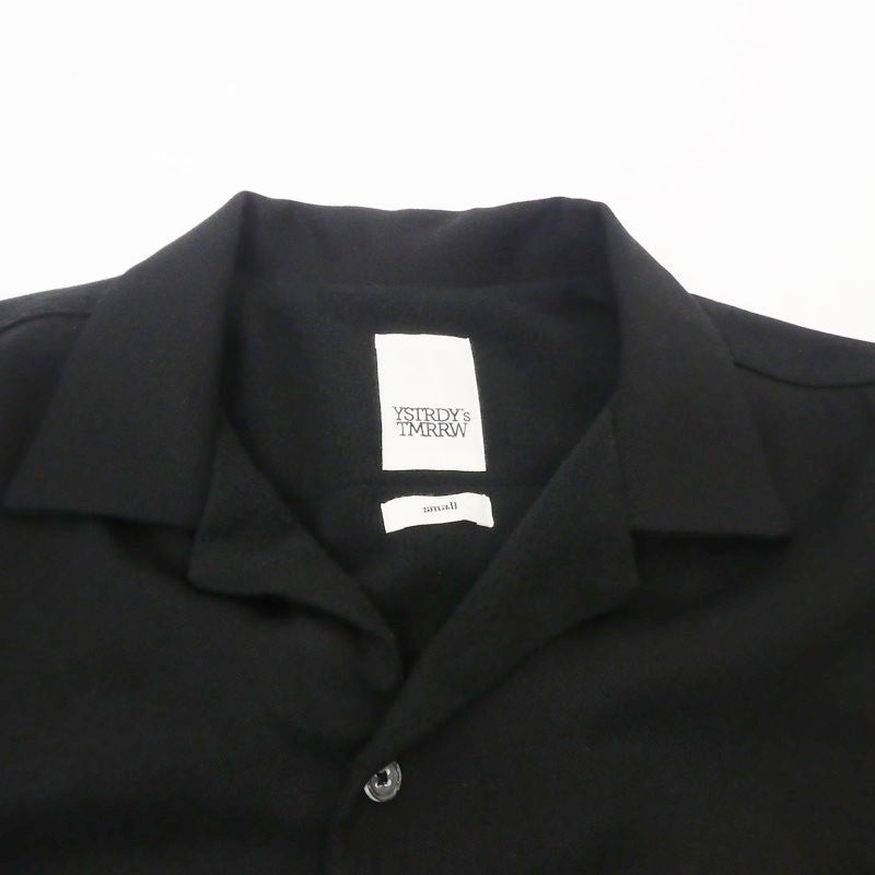 【中古】YSTRDY'S TMRRW | イエスタデイズトゥモロー TWILL&FLEECE LOITERING SHIRT 長袖シャツ YT-S0507 ブラック サイズ:S