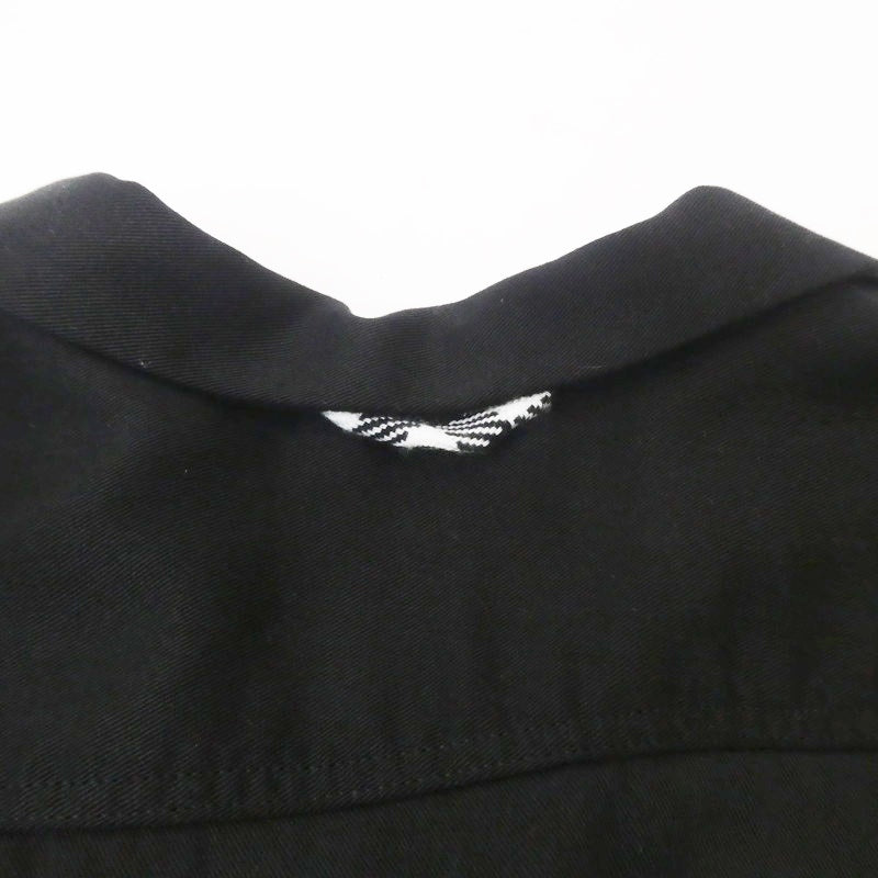 【中古】YSTRDY'S TMRRW | イエスタデイズトゥモロー TWILL&FLEECE LOITERING SHIRT 長袖シャツ YT-S0507 ブラック サイズ:S