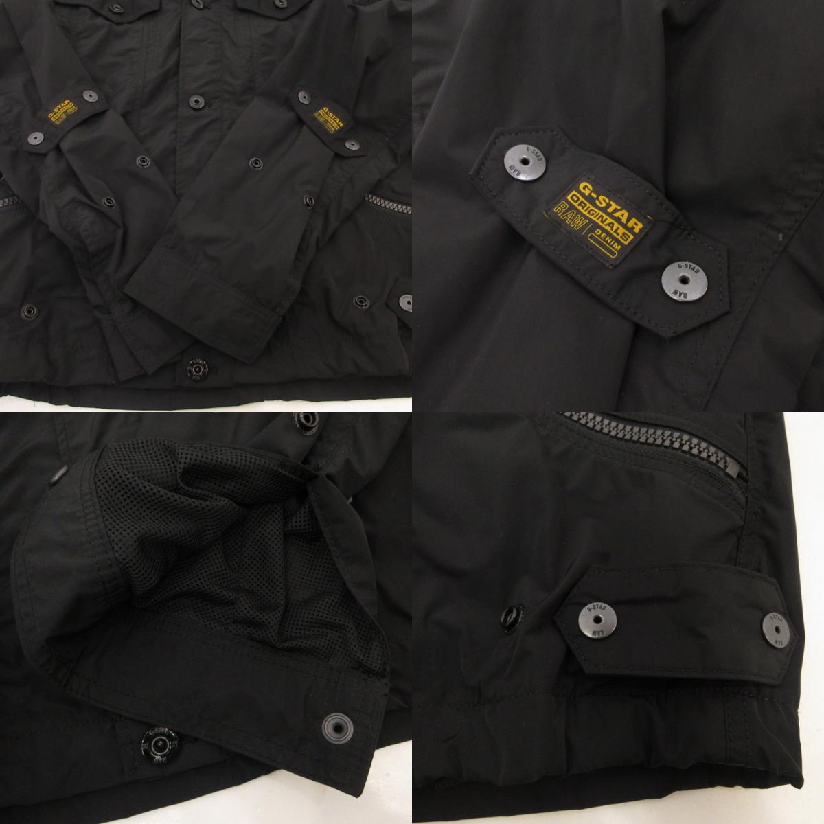 【中古】G-STAR | ジースター FLIGHT COMBAT JACKET ナイロンジャケット D19124-C655 ブラック サイズ:XS