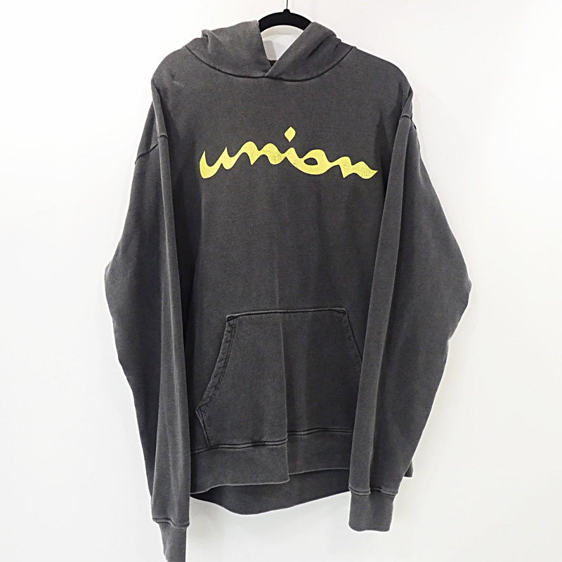 【中古】UNION | ユニオン HILLOCK HOOD パーカー チャコールグレー サイズ:2