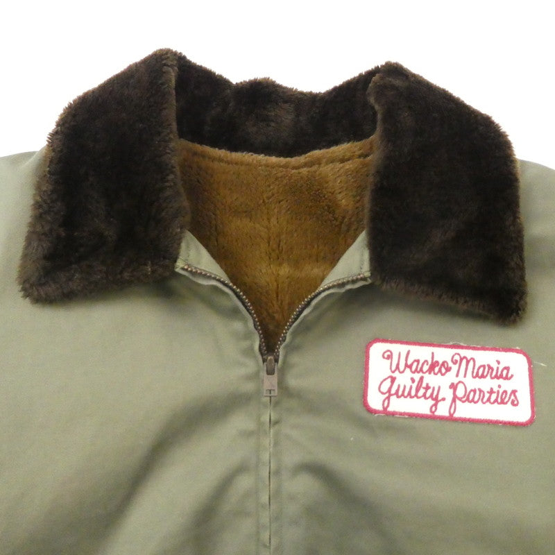 【中古】WACKOMARIA | ワコマリア B-10 JACKET ミリタリーコート カーキ サイズ:S