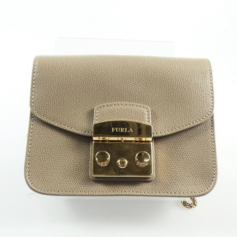 【中古】Furla | フルラ METROPOLIS MINI CROSSBODY ショルダーバッグ 851171 グレー