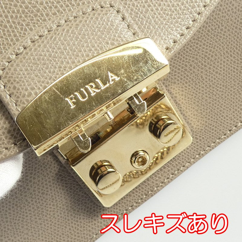 【中古】Furla | フルラ METROPOLIS MINI CROSSBODY ショルダーバッグ 851171 グレー