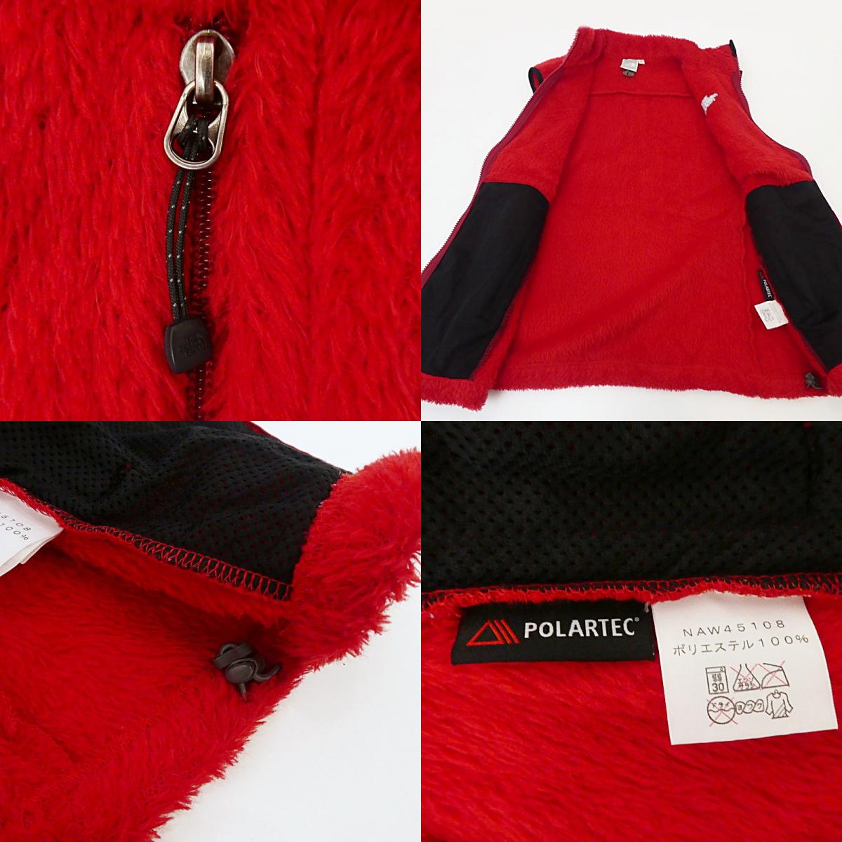 【中古】THE NORTH FACE | ザ・ノースフェイス ZI VERSA AIR VEST ベスト NAW45108 レッド サイズ:L
