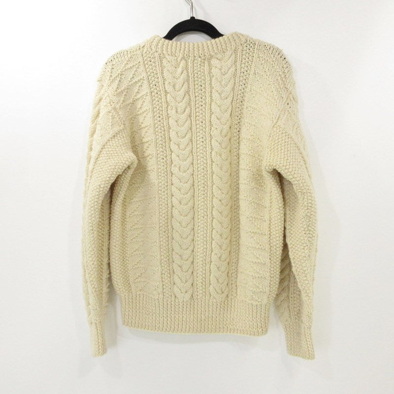 【中古】INVERALLAN | インバーアラン 1A CREW NECK KNIT セーター アイボリー サイズ:不明