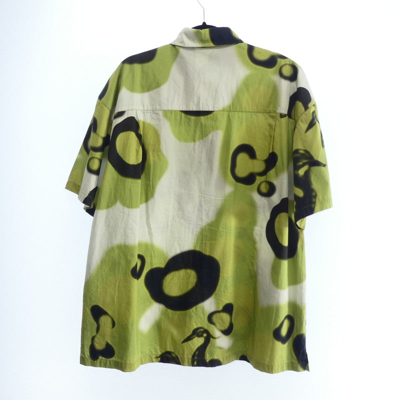【中古】HERON PRESTON | ヘロンプレストン BOWLING SHIRT ‘GREEN’ 半袖シャツ HMGA027F21FAB001 サイズ:L