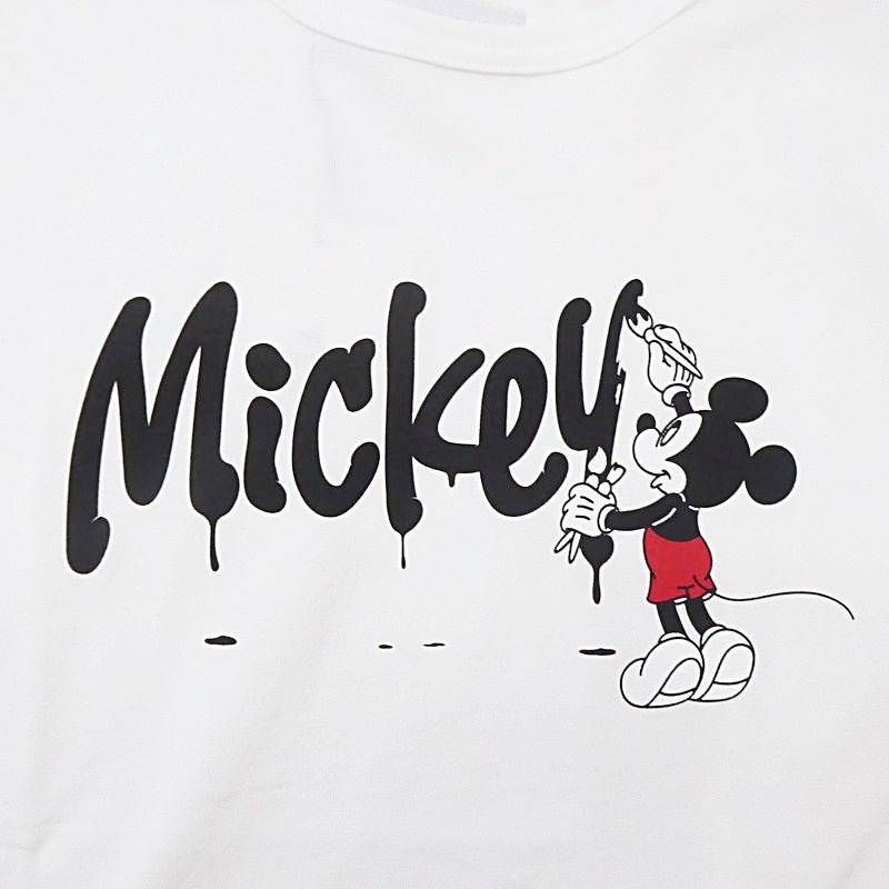 【中古】 MICKEY PAINTING S/S 半袖Tシャツ ホワイト サイズ:XS