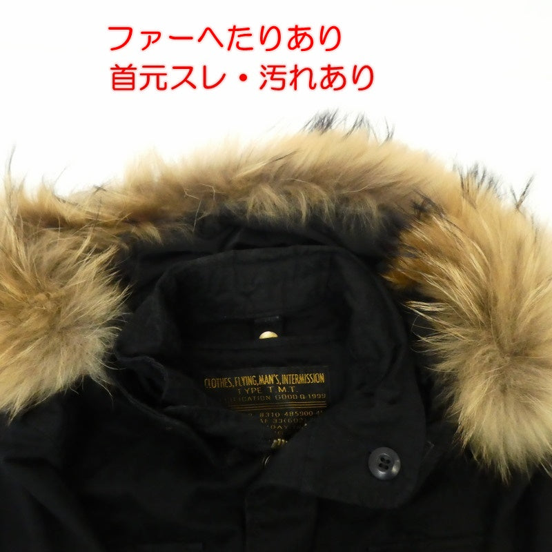 【中古】TMT | ティーエムティー MOLESKINE VARIABLE M-65 JACKET ミリタリージャケット TJK-F1713 ブラック サイズ:M