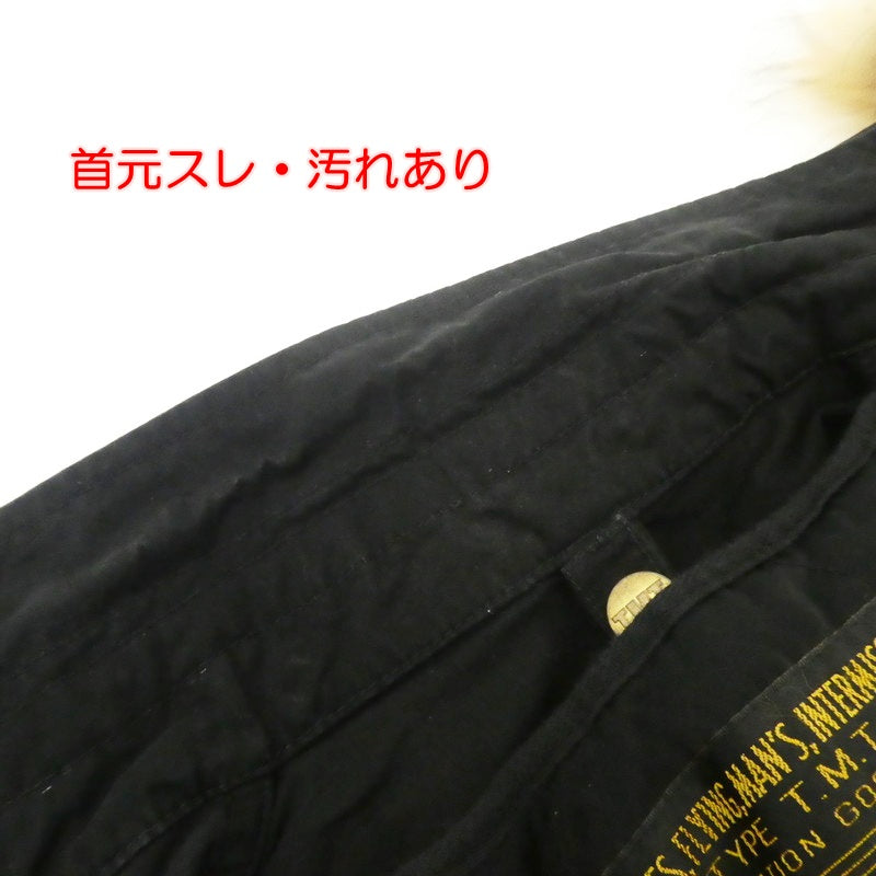 【中古】TMT | ティーエムティー MOLESKINE VARIABLE M-65 JACKET ミリタリージャケット TJK-F1713 ブラック サイズ:M