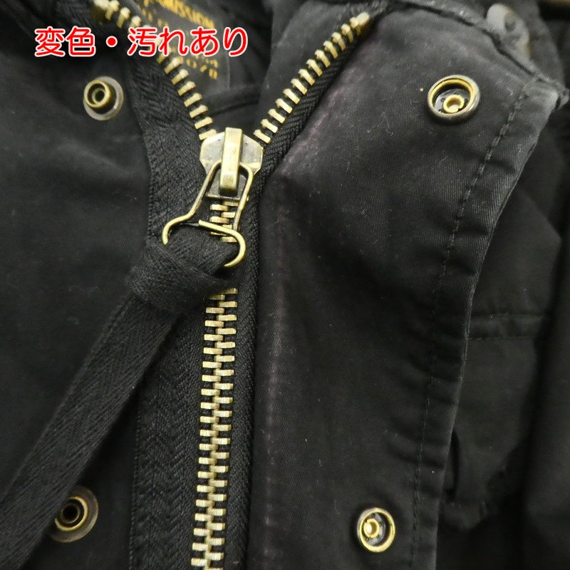 【中古】TMT | ティーエムティー MOLESKINE VARIABLE M-65 JACKET ミリタリージャケット TJK-F1713 ブラック サイズ:M