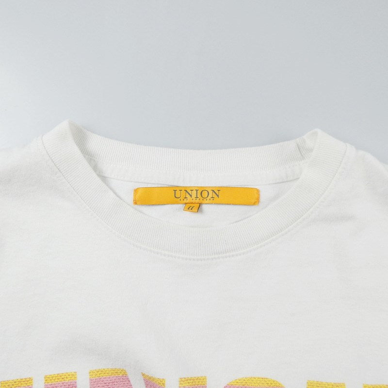 【中古】UNION | ユニオン BIG LOGO 半袖Tシャツ ホワイト サイズ:2