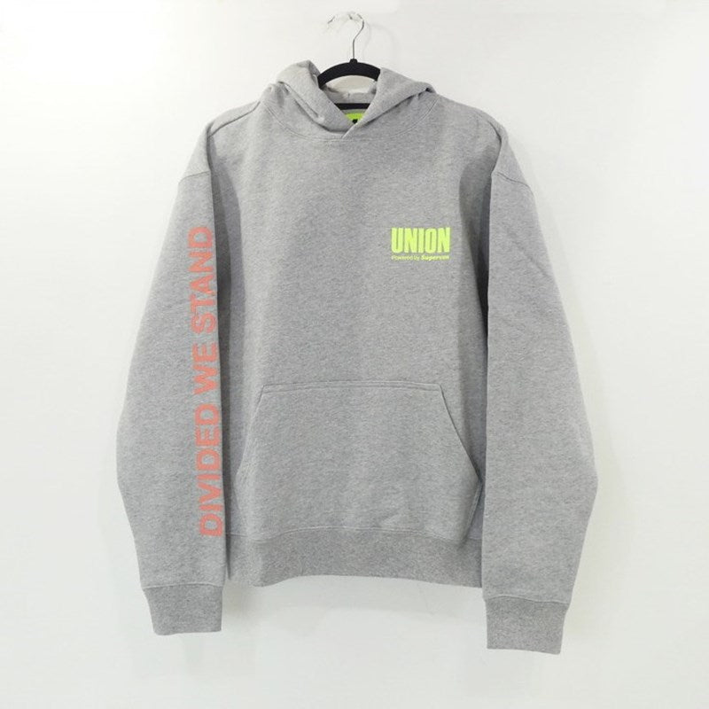 【中古】UNION | ユニオン SUPER UNION OSAKA HOODIE パーカー グレー サイズ:M