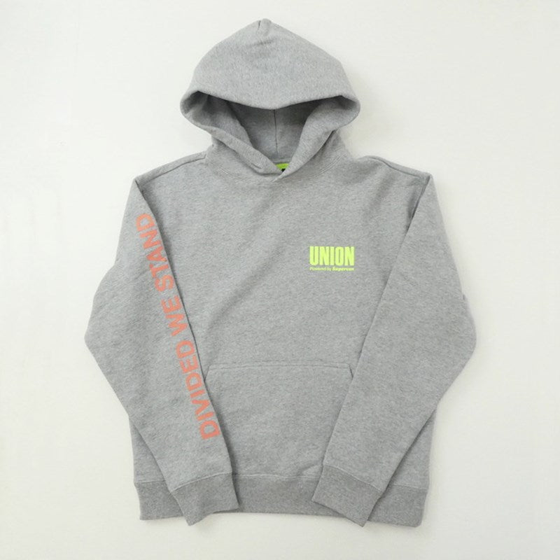 【中古】UNION | ユニオン SUPER UNION OSAKA HOODIE パーカー グレー サイズ:M