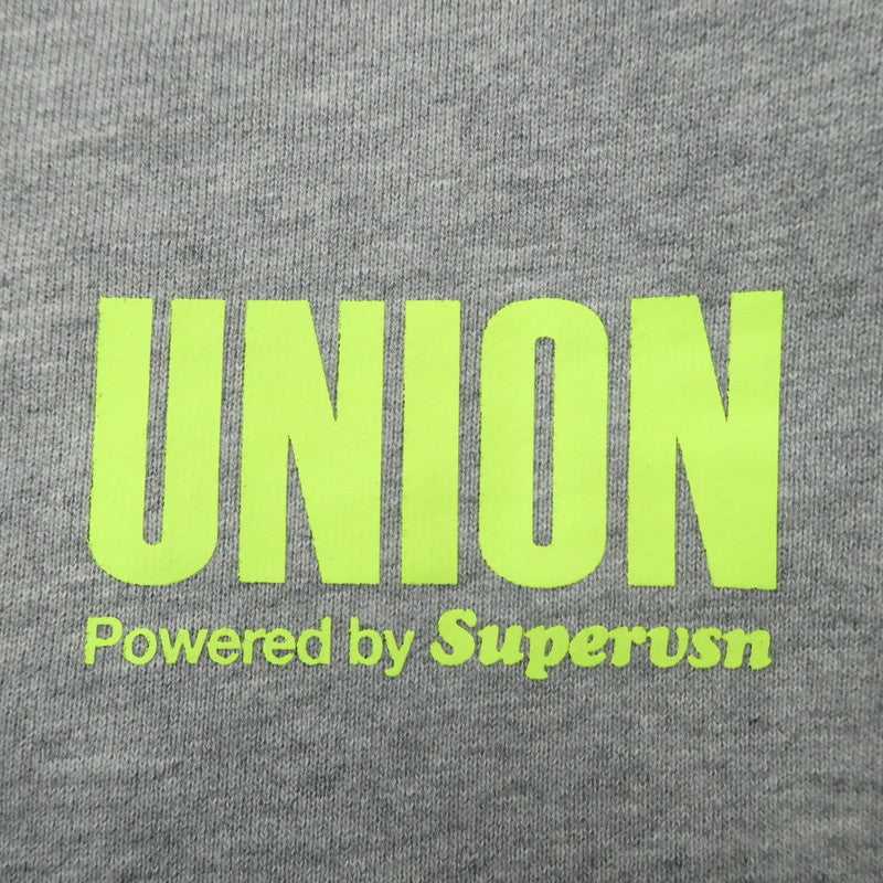 【中古】UNION | ユニオン SUPER UNION OSAKA HOODIE パーカー グレー サイズ:M