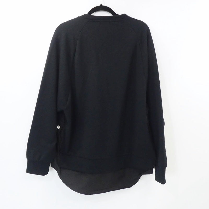 【中古】EN ROUTE | アンルート コットンポリエステルサイドジップダンボールニット スウェット 7312-299-0082 ブラック サイズ:2