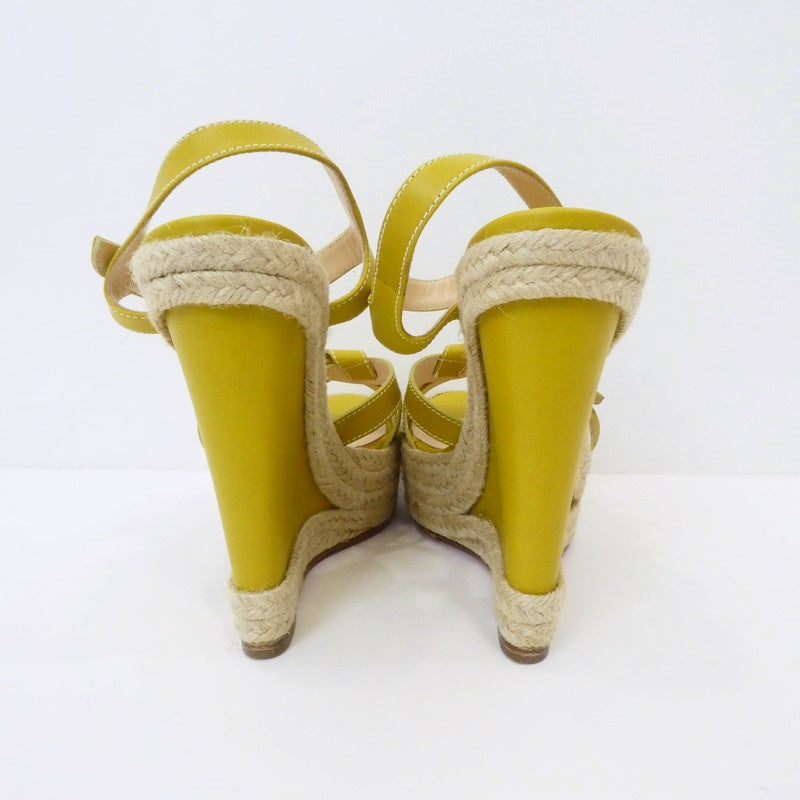 【中古】Christian Louboutin | クリスチャンルブタン Zero Problem 140 サンダル 1140934 イエロー 28cm