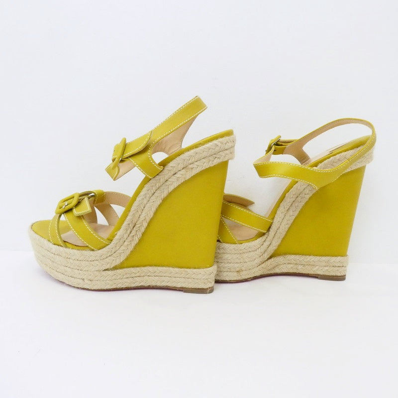 【中古】Christian Louboutin | クリスチャンルブタン Zero Problem 140 サンダル 1140934 イエロー 28cm