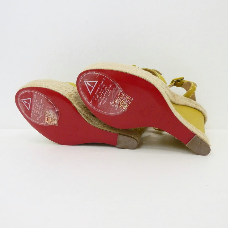【中古】Christian Louboutin | クリスチャンルブタン Zero Problem 140 サンダル 1140934 イエロー 28cm