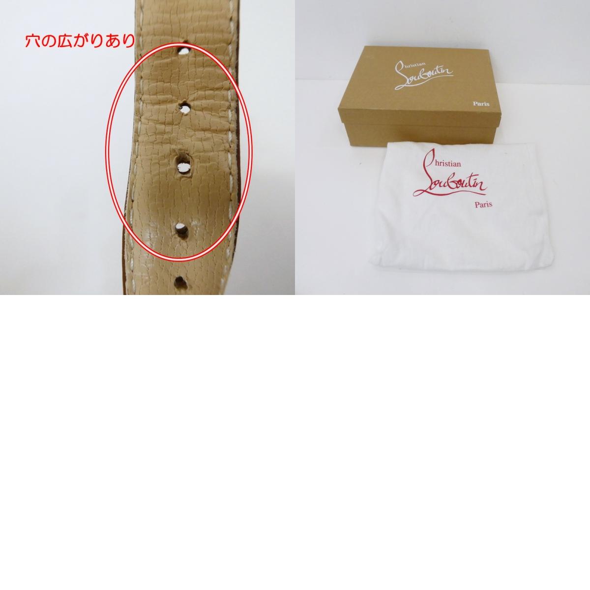 【中古】Christian Louboutin | クリスチャンルブタン Zero Problem 140 サンダル 1140934 ブラウン 28cm