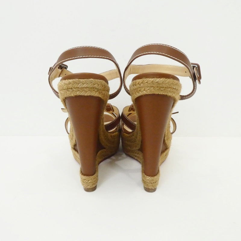 【中古】Christian Louboutin | クリスチャンルブタン Zero Problem 140 サンダル 1140934 ブラウン 28cm