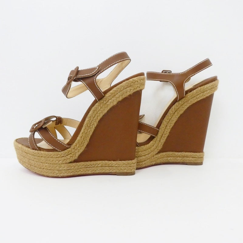 【中古】Christian Louboutin | クリスチャンルブタン Zero Problem 140 サンダル 1140934 ブラウン 28cm